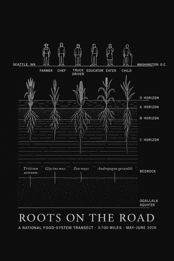 Transect with People on black