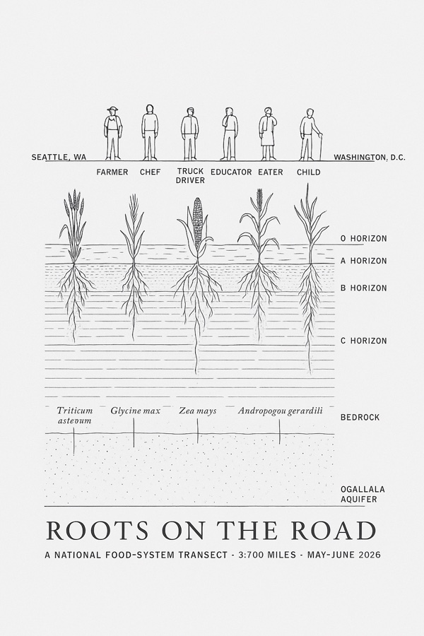 Transect with People on white